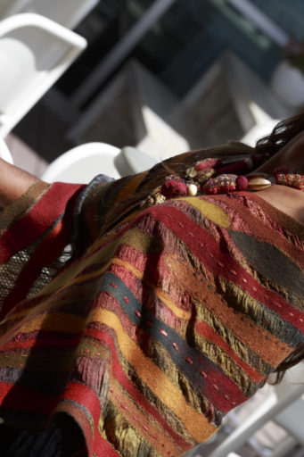 Dark Earth Tones - Dense Felt - Loop Scarf